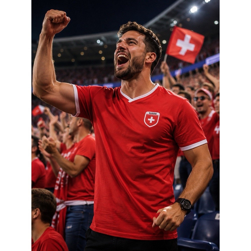 Powerzone Suisse Switzerland National Team Soccer Jersey Red XS Football Shirt
